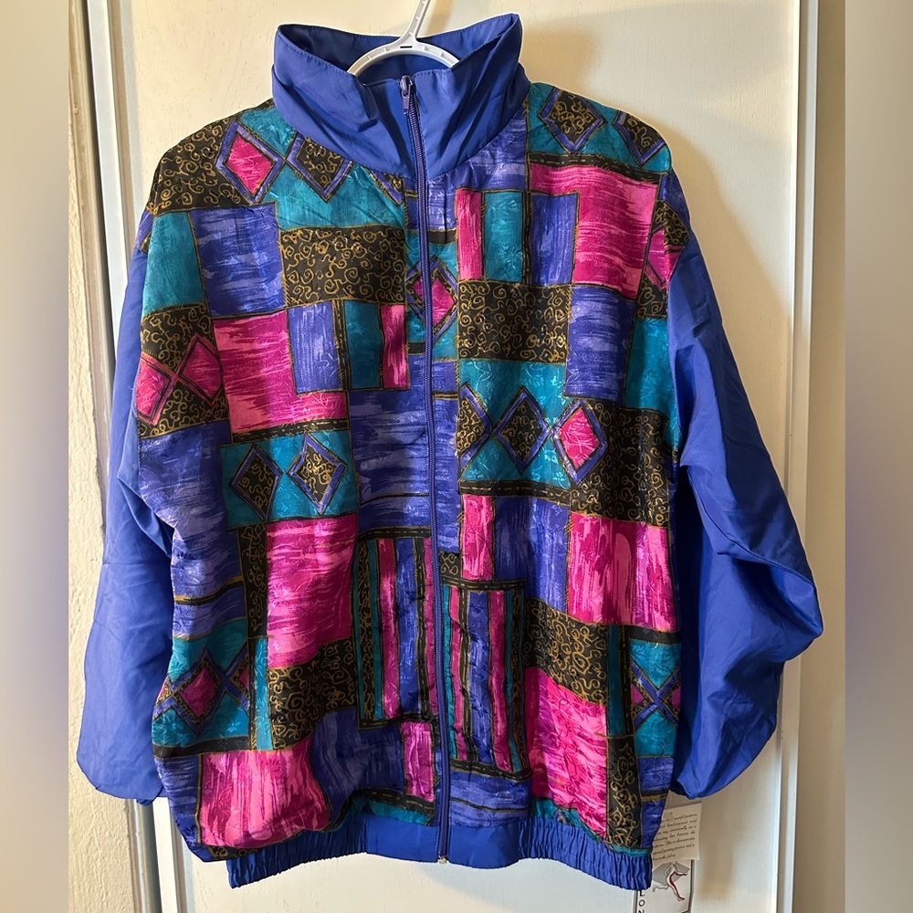 NWT Vintage Retro Pentathlon Windbreaker Jacket